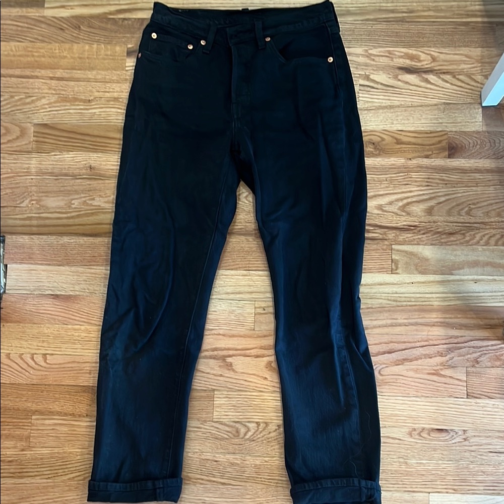 Black Denim 501 Levi Jeans